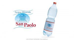 Logo design e packaging di Acqua minerale San Paolo