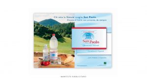 Manifesto pubblicitario Acqua minerale San Paolo