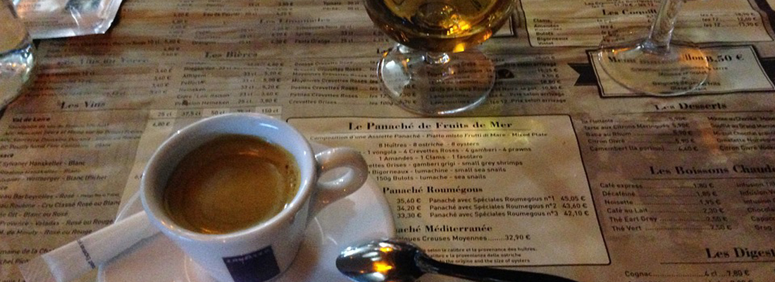 Fogli di un menu
