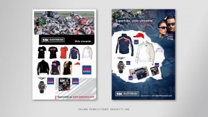 Pagine pubblicitarie per i prodotti SBK