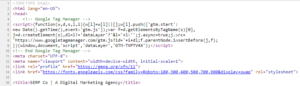 html seo on page